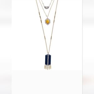 Chloe + Isabel Grand Cabaret Three-Row Convertible Necklace + Earrings